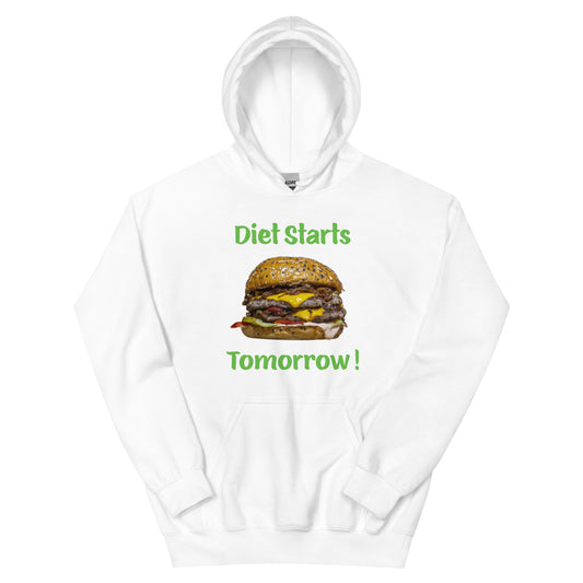 Diet Starts Tomorrow Woman's Hoodie